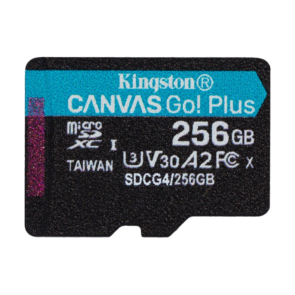 Tarjeta de Memoria Kingston CANVAS Go! Plus 256GB microSD XC con Adaptador/ Clase 10/ 200MBs