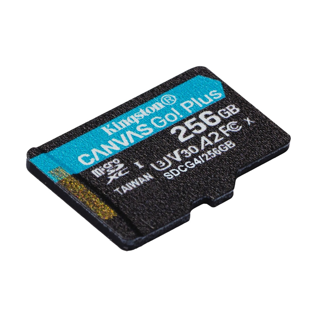 Tarjeta de Memoria Kingston CANVAS Go! Plus 256GB microSD XC con Adaptador/ Clase 10/ 200MBs