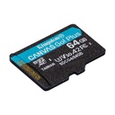 Tarjeta de Memoria Kingston CANVAS Go! Plus 64GB microSD XC con Adaptador/ Clase 10/ 200MBs