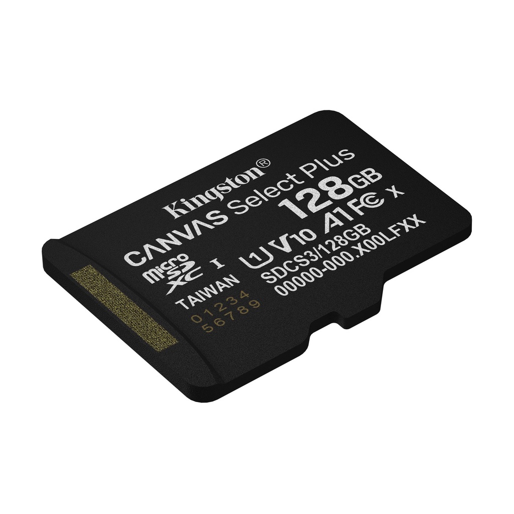 Tarjeta de Memoria Kingston CANVAS Select Plus 128GB microSD XC/ Clase 10/ 150MBs