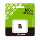 Tarjeta de Memoria Kingston CANVAS Select Plus 128GB microSD XC/ Clase 10/ 150MBs