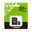 Tarjeta de Memoria Kingston CANVAS Select Plus 256GB microSD XC con Adaptador/ Clase 10/ 150MBs