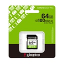 Tarjeta de Memoria Kingston CANVAS Select Plus 64GB SD XC/ Clase 10/ 100MBs