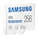 Tarjeta de Memoria Samsung Pro Endurance 256GB microSD XC con Adaptador/ Clase 10/ 100MBs