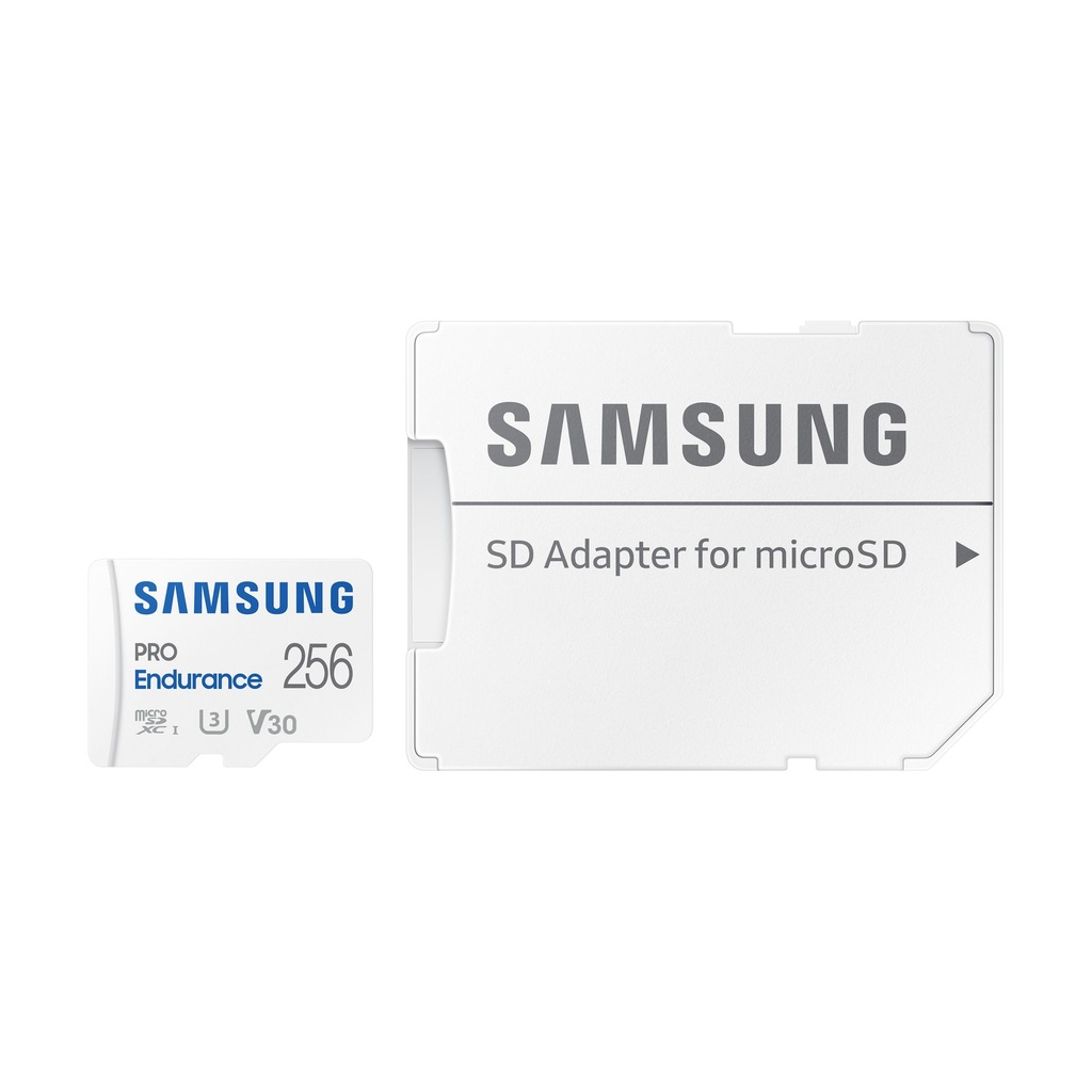 Tarjeta de Memoria Samsung Pro Endurance 256GB microSD XC con Adaptador/ Clase 10/ 100MBs