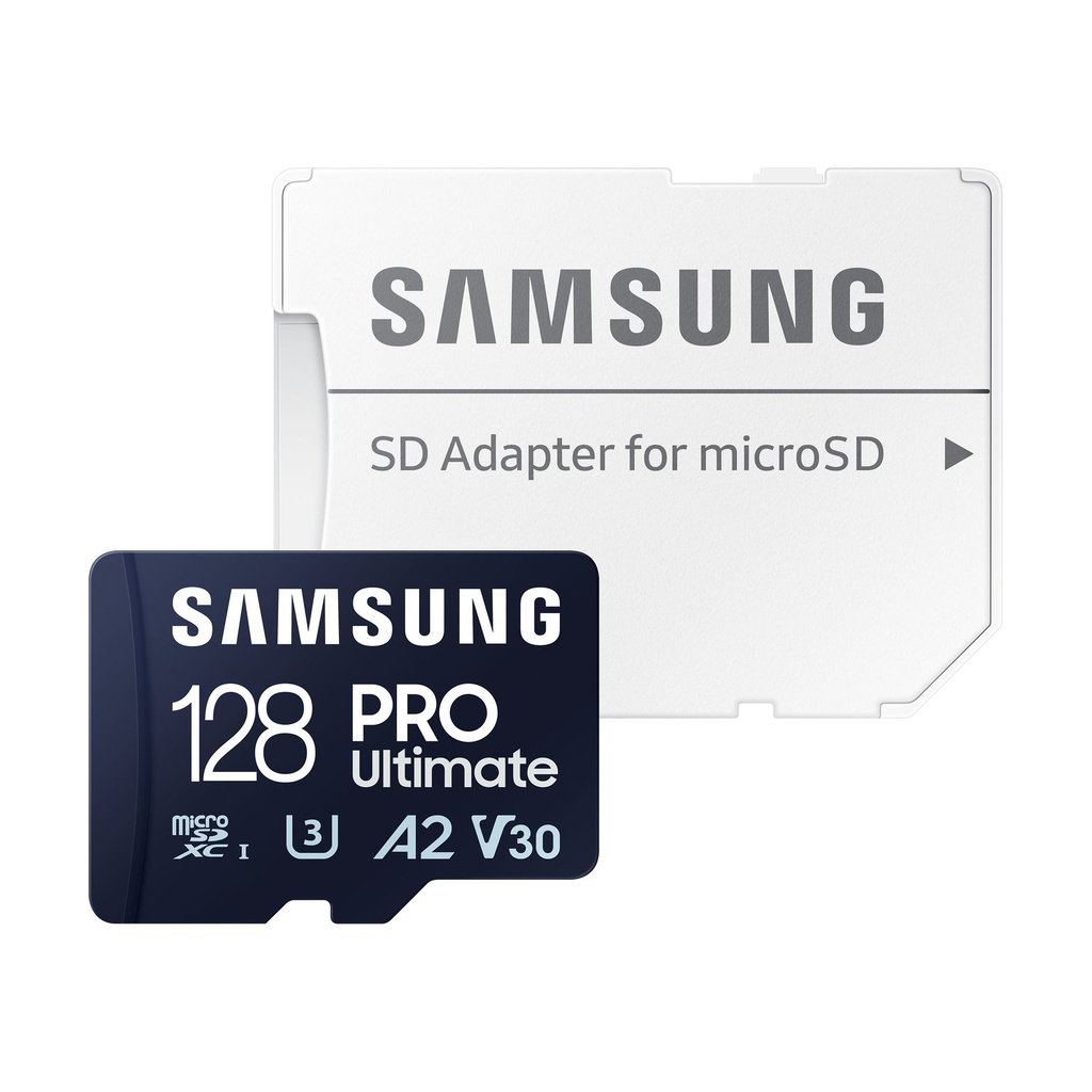 Tarjeta de Memoria Samsung Pro Ultimate 128GB microSD XC con Adaptador/ Clase 10/ 200MBs