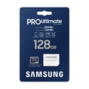 Tarjeta de Memoria Samsung Pro Ultimate 128GB microSD XC con Adaptador/ Clase 10/ 200MBs