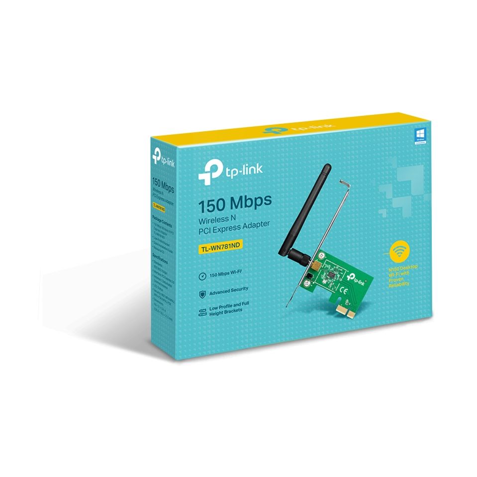 Tarjeta de Red Inalámbrica TP-Link 150Mbps W-N PCI Express