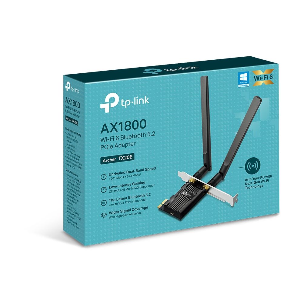 Tarjeta de Red Inalámbrica-PCI Express TP-Link Archer TX20E/ 1800Mbps/ 2.4/5GHz