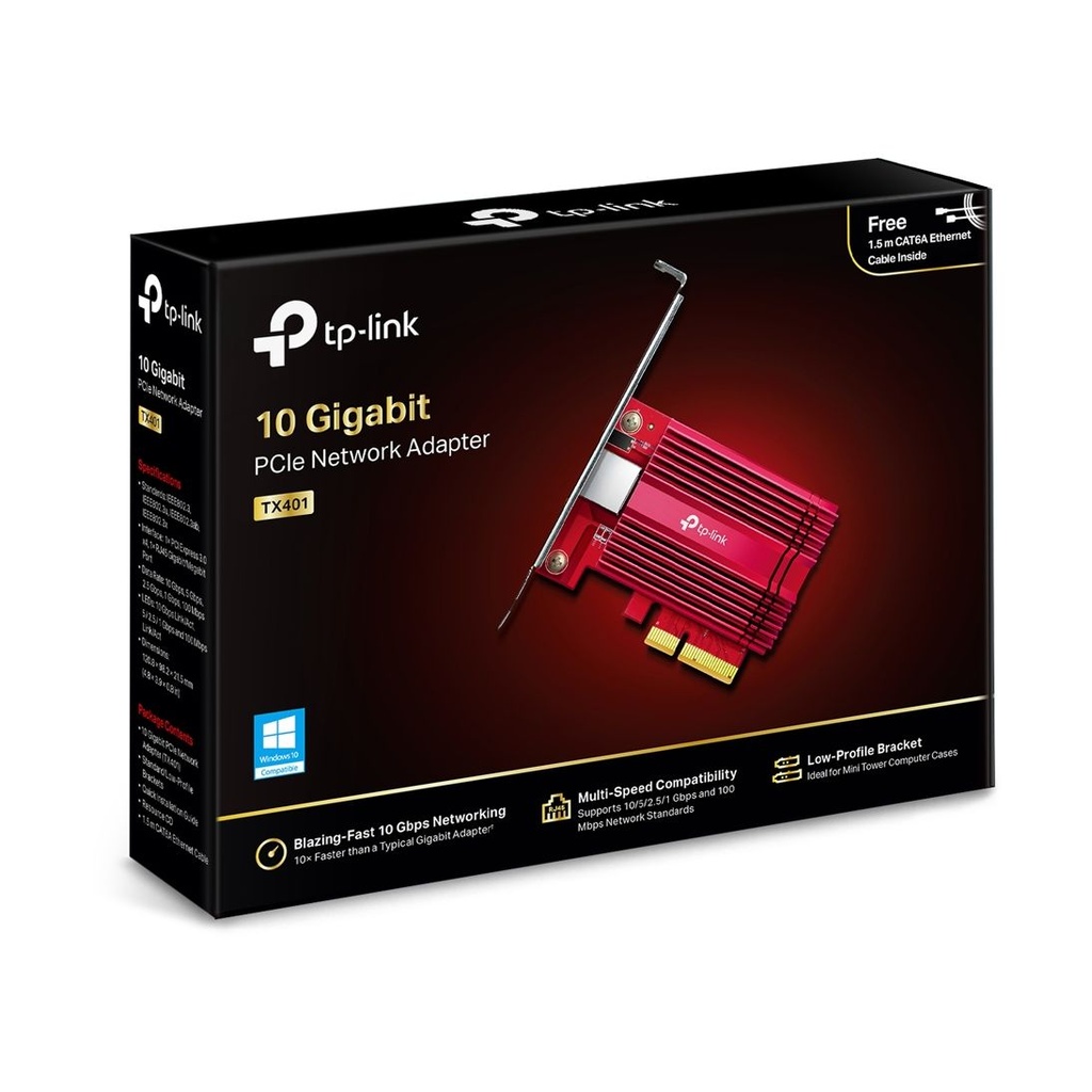 Tarjeta de Red RJ45-PCI Express TP-Link TX401/ 10Gbps
