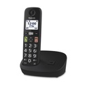 Teléfono Inalámbrico Panasonic KX-TGU112EXB/ Pack DUO/ Negro
