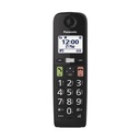 Teléfono Inalámbrico Panasonic KX-TGU112EXB/ Pack DUO/ Negro
