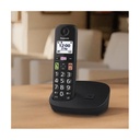 Teléfono Inalámbrico Panasonic KX-TGU112EXB/ Pack DUO/ Negro