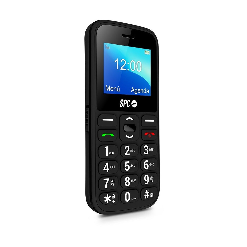Teléfono Móvil SPC Fortune 2 4G para Personas Mayores/ Negro