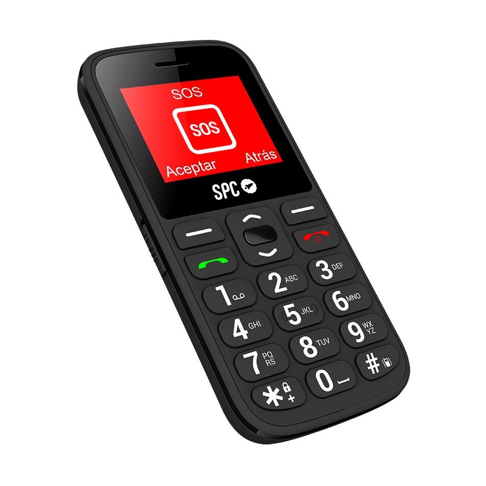 Teléfono Móvil SPC Fortune 2 4G para Personas Mayores/ Negro