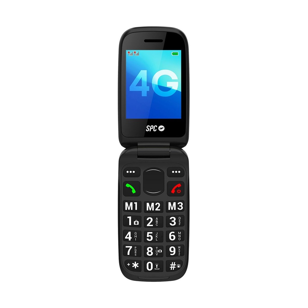 Teléfono Móvil SPC Harmony 2 4G para Personas Mayores/ Negro