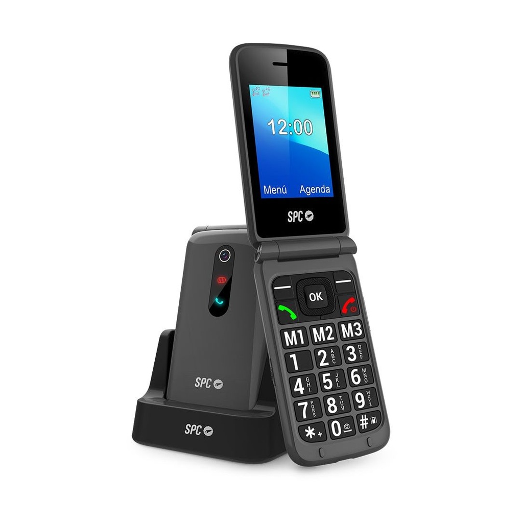 Teléfono Móvil SPC Stella 3 para Personas Mayores/ 4G/ Negro