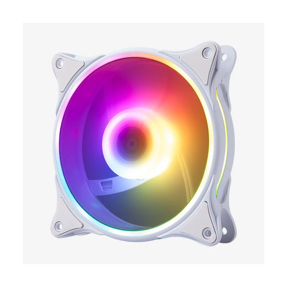 Ventilador Hiditec N18 ARGB/ 12cm/ Blanco