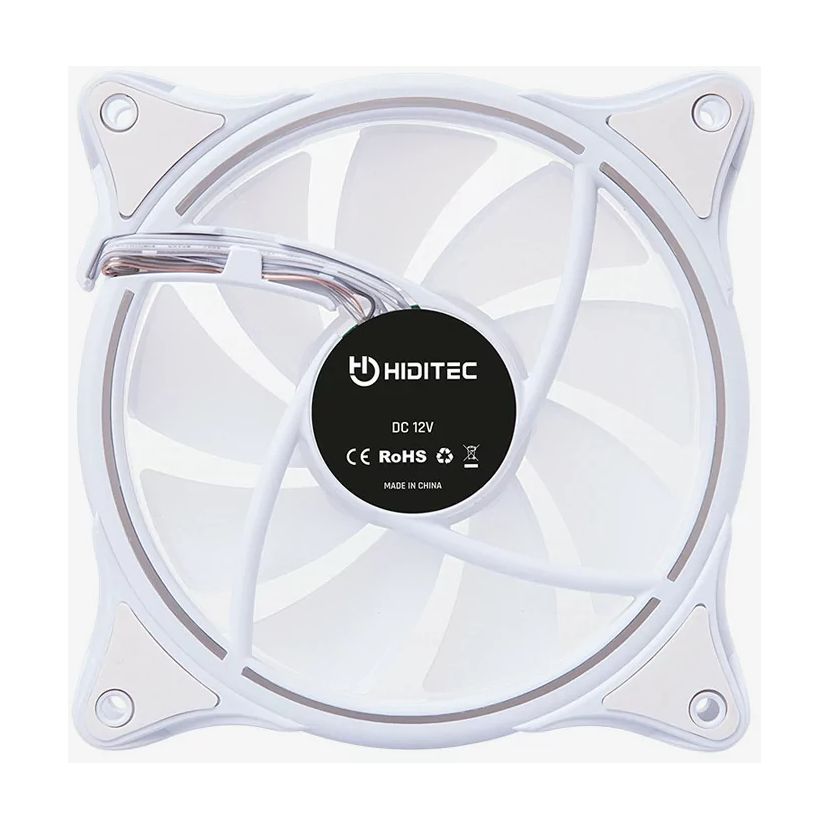 Ventilador Hiditec N18 ARGB/ 12cm/ Blanco