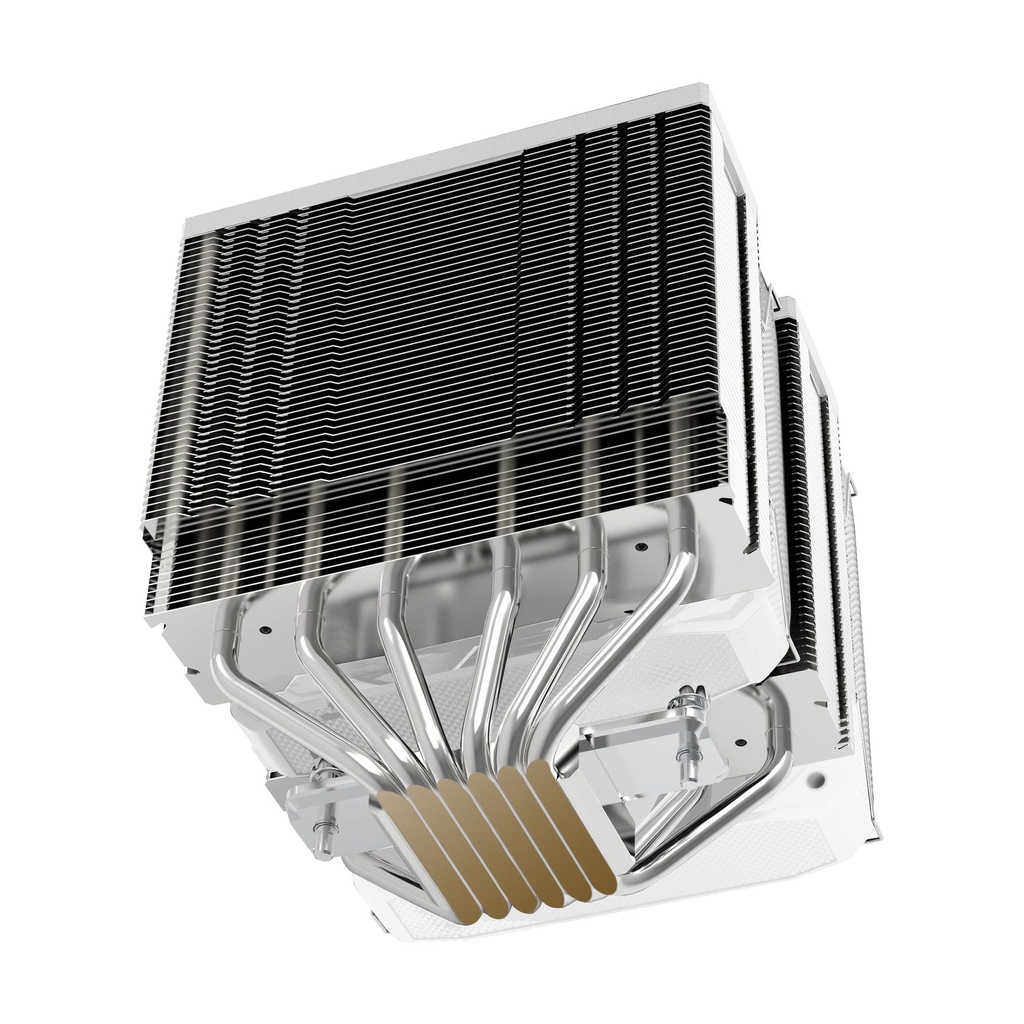 Mars Gaming MCPU-XU6 Dual Heatsink Fan / 2x 12cm / White