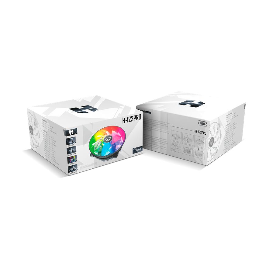Ventilador con Disipador Nox H-123Pro/ 12cm