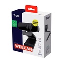 Webcam Trust Tanor/ Enfoque Automático/ 1920 x 1080 Full HD