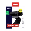 Webcam Trust Tanor/ Enfoque Automático/ 1920 x 1080 Full HD
