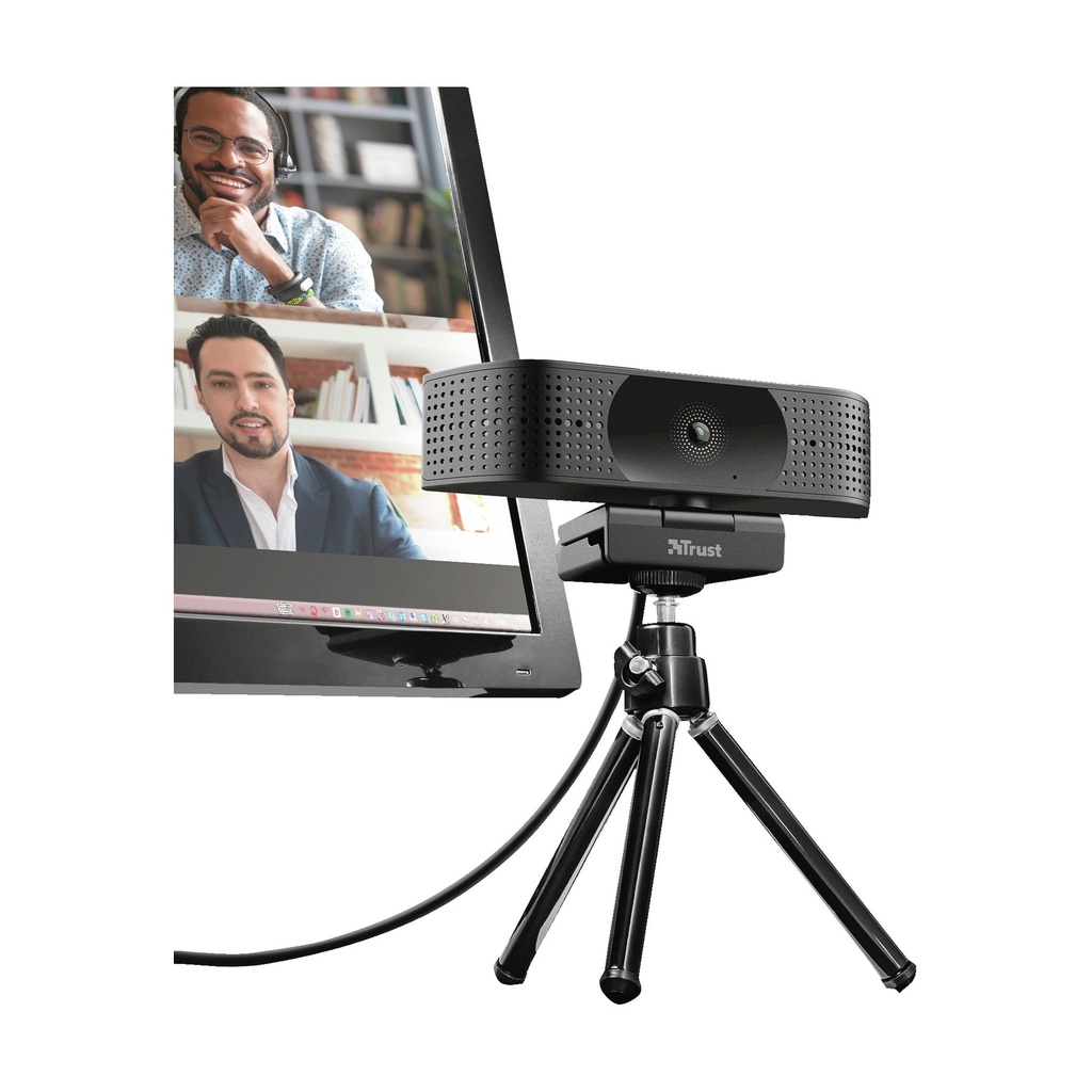 Webcam Trust Teza 24280/ Enfoque Automático/ 3840 x 2160 4K