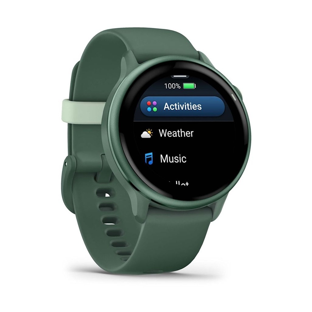 Garmin vívoactive 6 No compatible 42 mm Verde (Green) + correa Silicona Verde