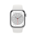 Apple Watch Series 8 GPS 41mm Aluminio Plata (Silver) y Correa Deportiva Blanca (White)