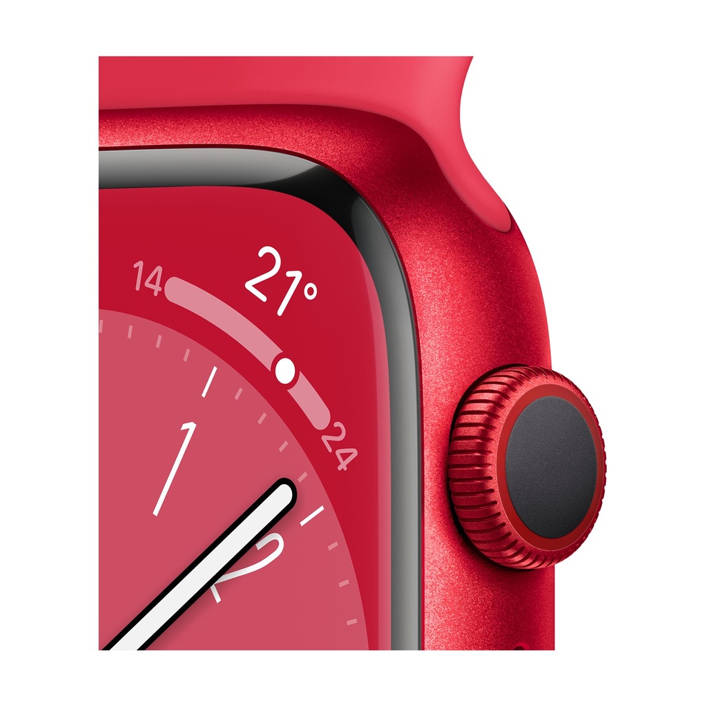 Apple Watch Series 8 GPS + Cellular 41mm Aluminio y Correa Deportiva Roja PRODUCT) RED