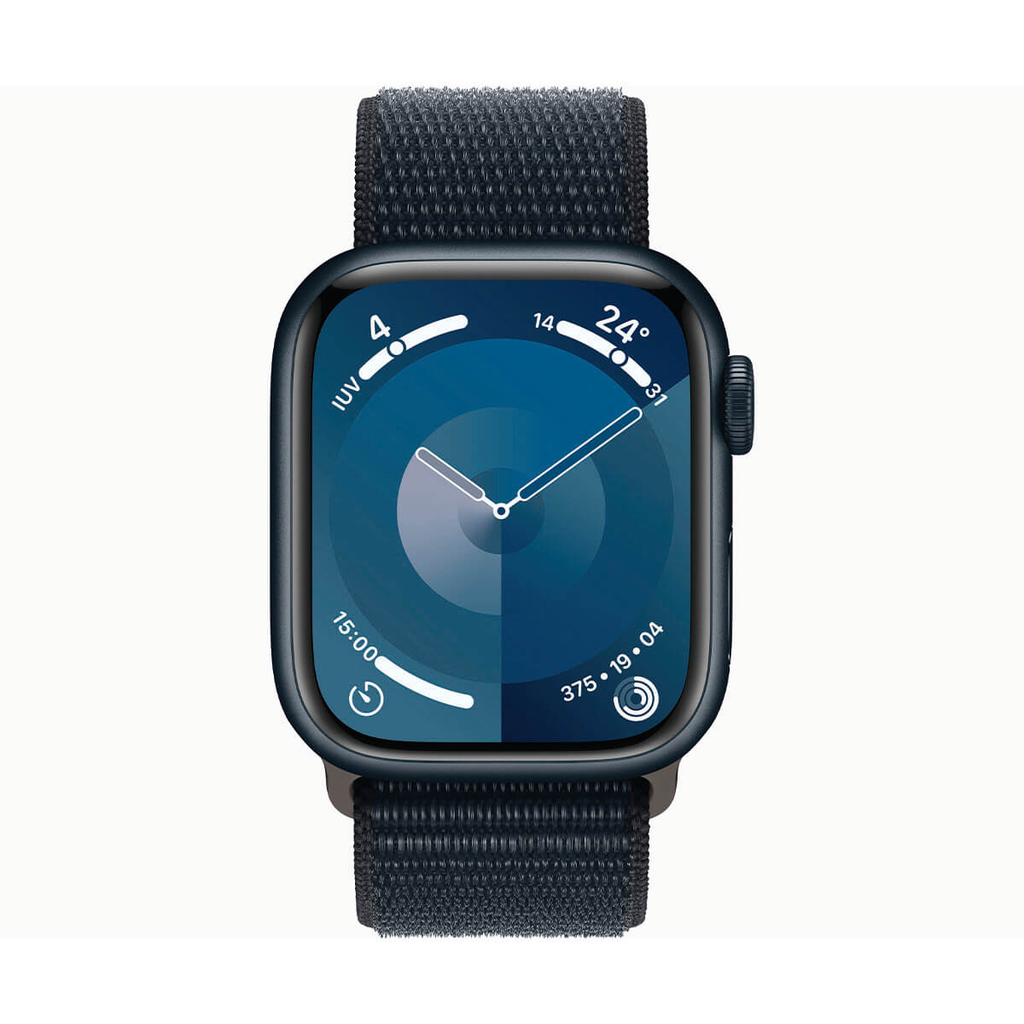Apple Watch Series 9 GPS 41mm Aluminio y Correa deportiva Loop Negra (Midnight) MR8Y3QL/A
