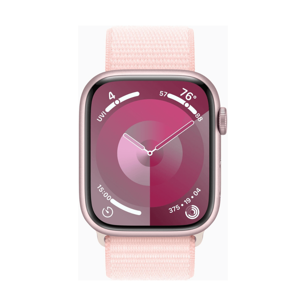 Apple Watch Series 9 GPS 45mm Aluminio y Correa Deportiva Loop Rosa (Light Pink)
