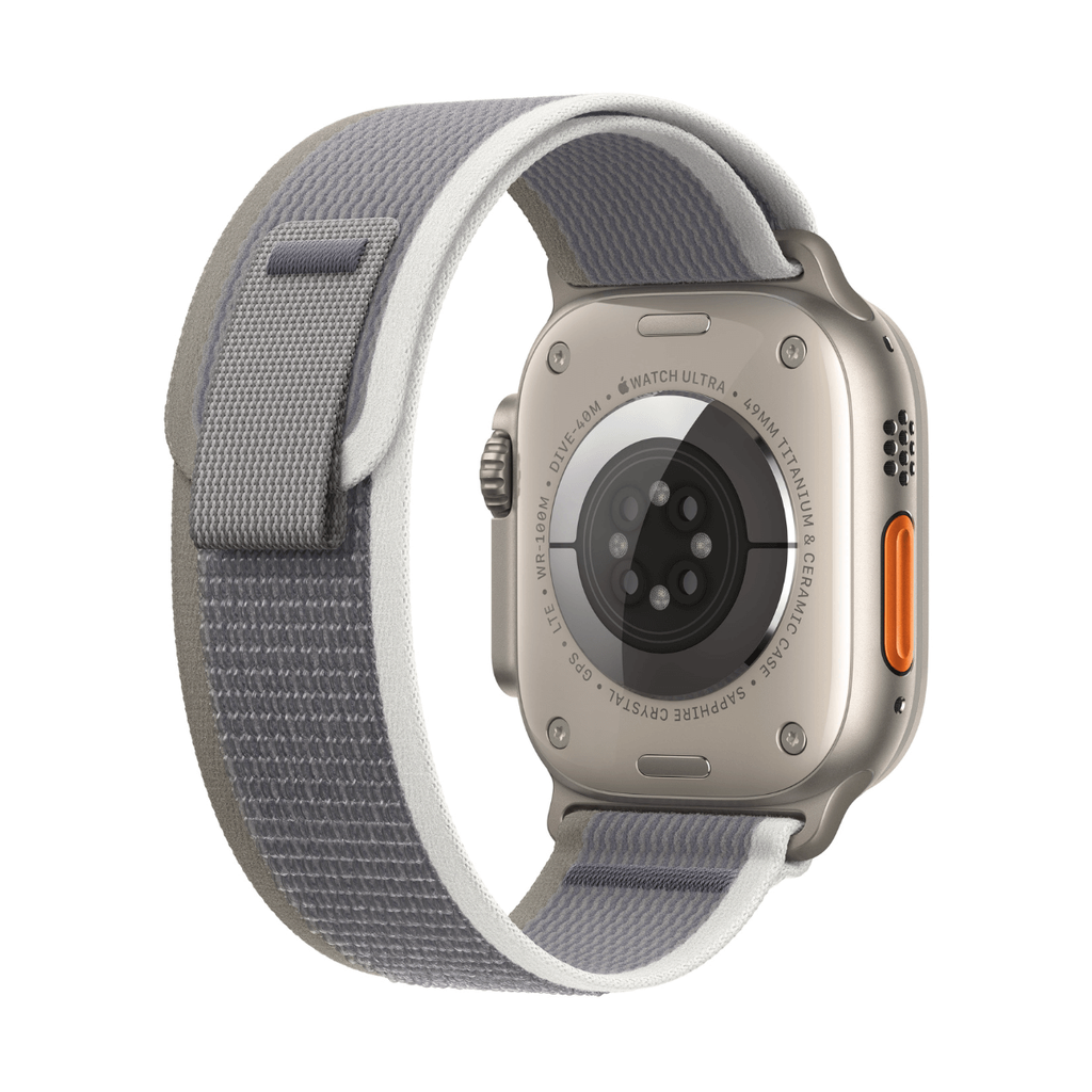Apple Watch Ultra 2 GPS + Cellular 49mm Titanio con Correa Trail Loop Verde/Gris - Talla S/M
