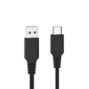 Cargador de coche Dual (2 USB-A) Supertouch con cable tipo USB-C Negro (Black)