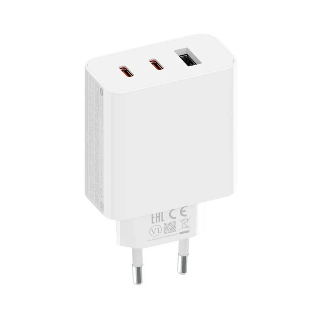 Xiaomi 67W GaN Charger 2C1A Cargador de pared + Cable de datos USB-C Blanco