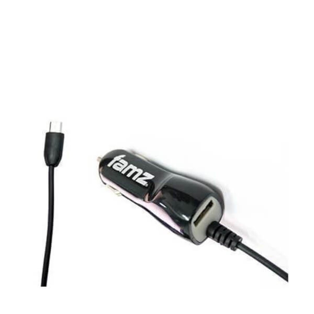 Chargeur voiture micro-USB 1200 mAh Noir