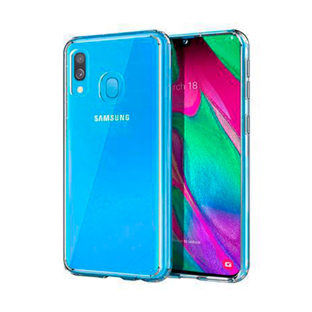 Samsung Galaxy A40 Hybrid case (bumper + back) Transparent