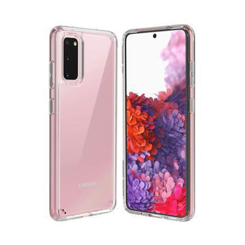 Coque Hybride (bumper + arrière) Transparente pour Samsung Galaxy S20
