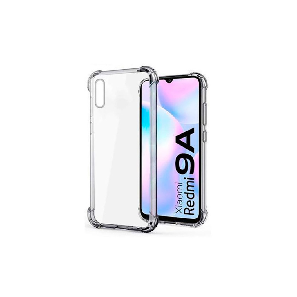 Capa híbrida (bumper + trasera) transparente para Xiaomi Redmi 9A / 9AT