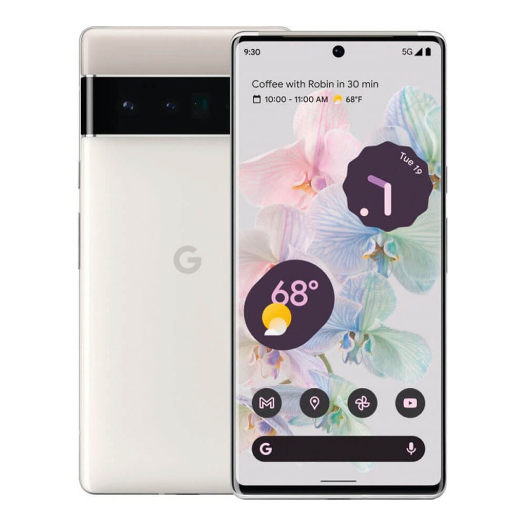 Google Pixel 6 Pro 5G 12 GB/128 GB Weiß (Wolkenweiß) Dual SIM GLUOG