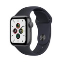 Apple Watch SE 2021 GPS 40 mm Sportarmband in Aluminiumgrau und Mitternachtsschwarz MKQ13EU