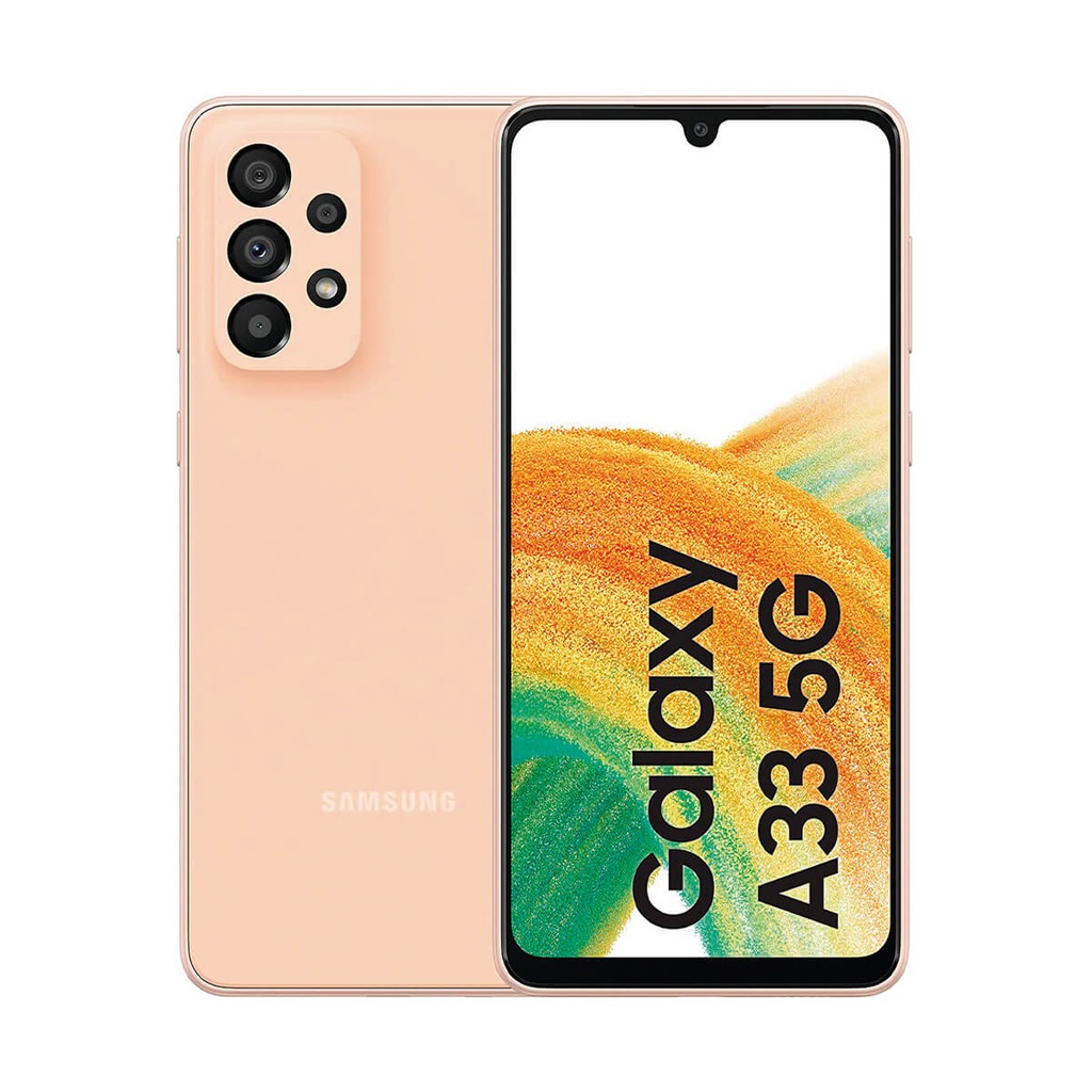 Samsung Galaxy A33 5G 6 GB/128 GB Laranja (Awesome Peach) Dual SIM A336