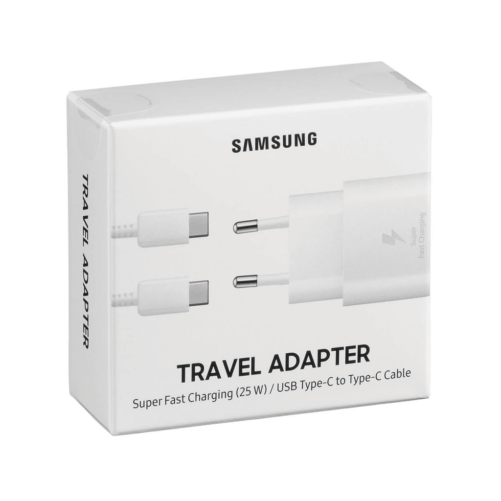 Samsung EP-TA800 Cargador Ultra Rápido USB-C 25W Blanco (blíster)