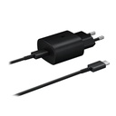 Samsung kompatibles Netzladegerät Quick Charge 25W USB-C (EP-TA800EBE + EPDG977BBE 2A) Schwarz
