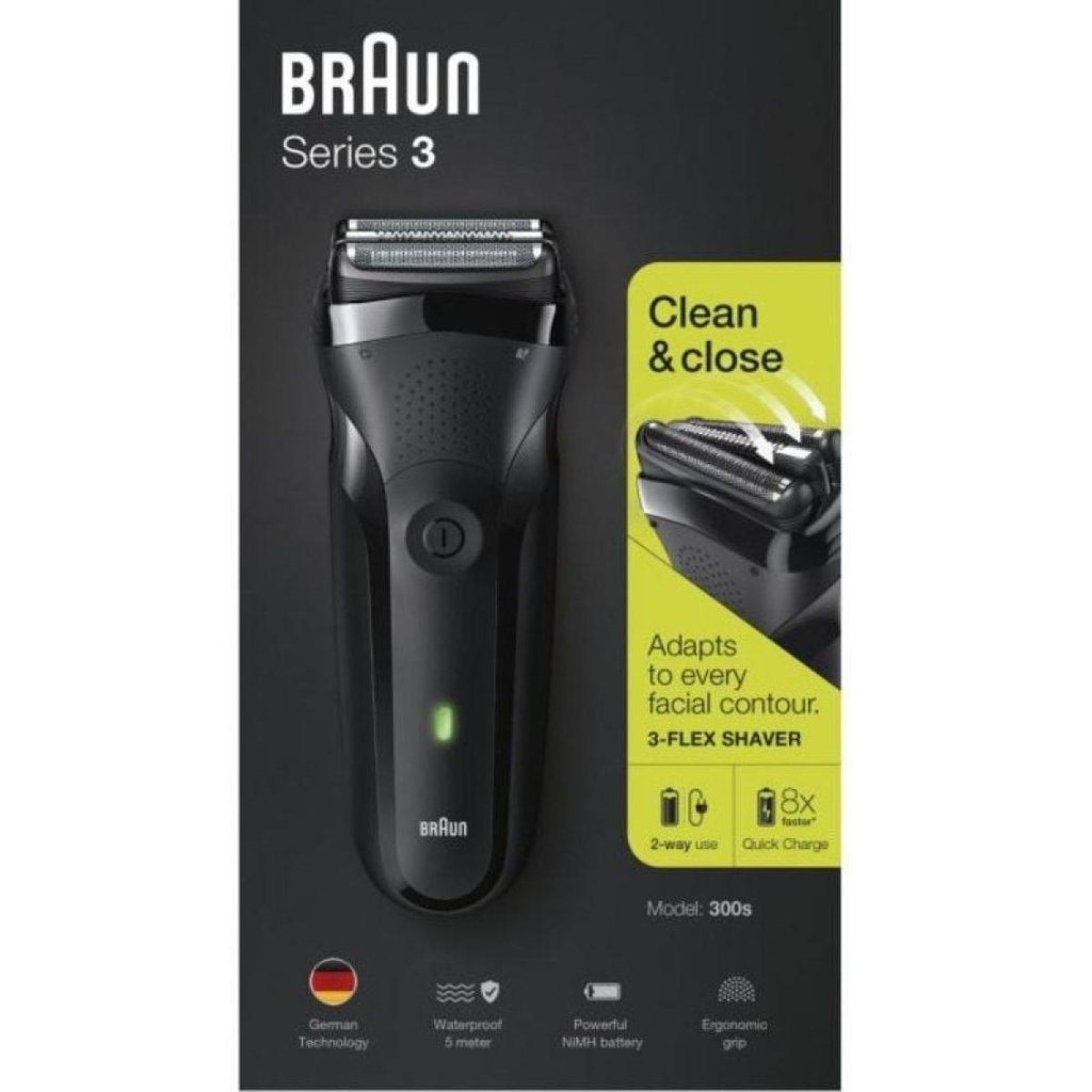 Rasoio Braun Series 3 300S/batteria