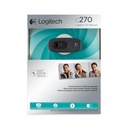 Logitech HD C270 Webcam/ 1280 x 720 HD