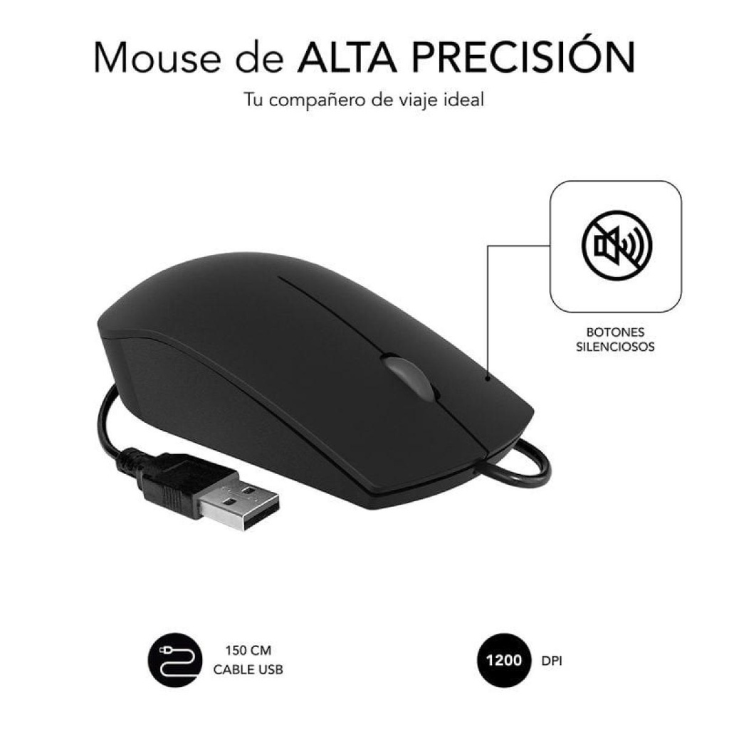 Subblim Business Silent Mouse / Fino a 1200 DPI