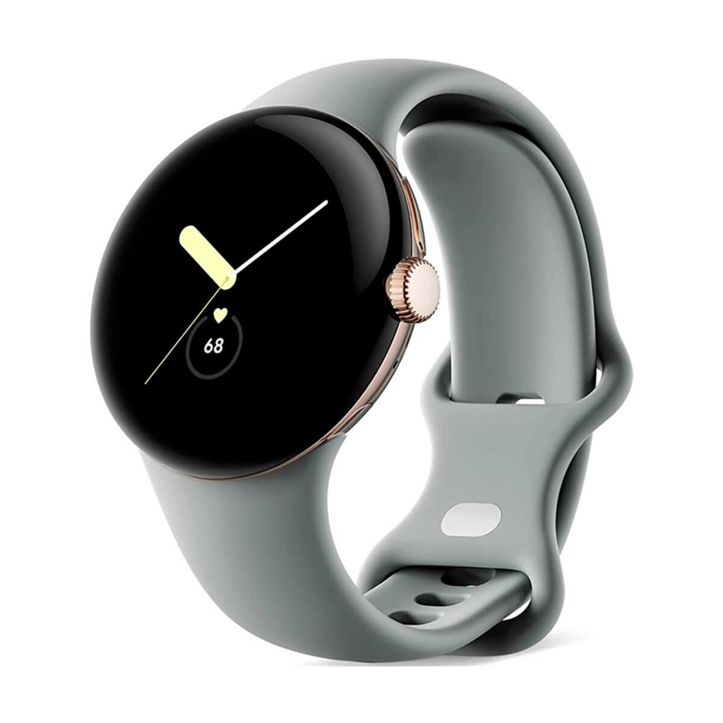 Google Pixel Watch LTE 41mm Gold (Champagne Gold) and Hazelnut Sport Strap (Hazel) GA04120