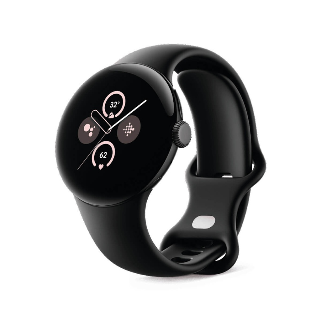 Google Pixel Watch 2 41 mm WiFi nero (nero opaco) e cinturino sportivo nero (ossidiana)